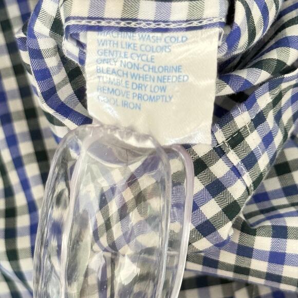Southern Tide Men's Casual Shirt Button Down Blue Plaid Check - Picture 6 of 7